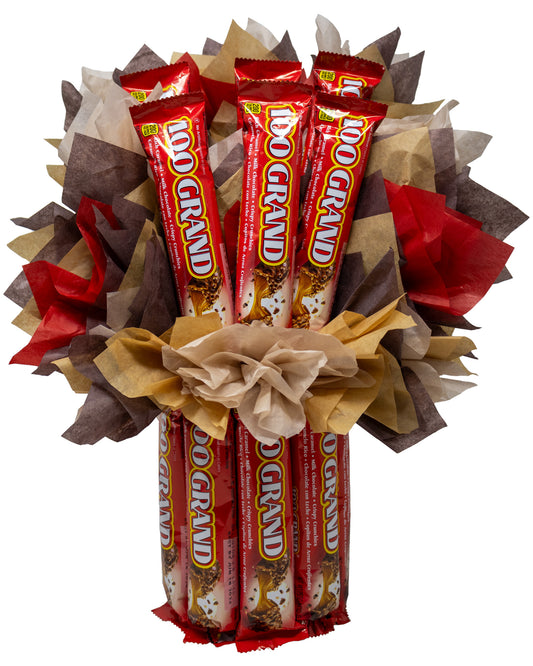 100 Grand Full Candy Bar Bouquet