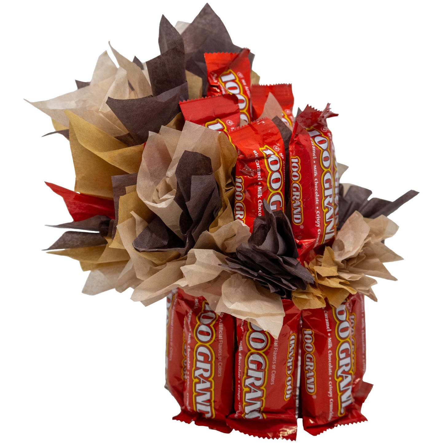 100 Grand Fun Size Candy Bar Bouquet