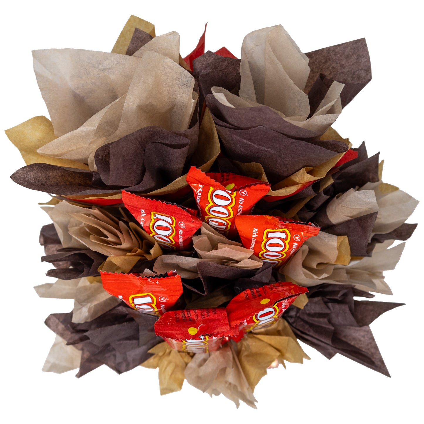 100 Grand Fun Size Candy Bar Bouquet