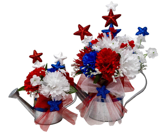 4th of July Watering Can Bouquet Set
