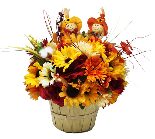 Apple Picking Scarecrow Bouquet Front view