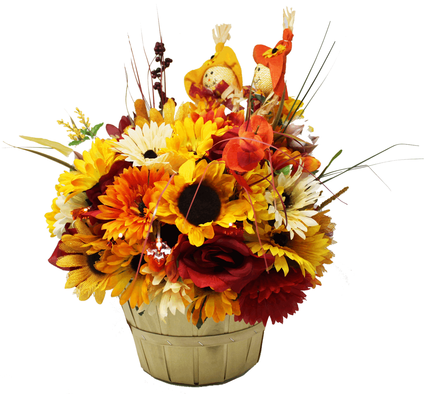 Apple Pickin Scarecrow Bouquet Side View