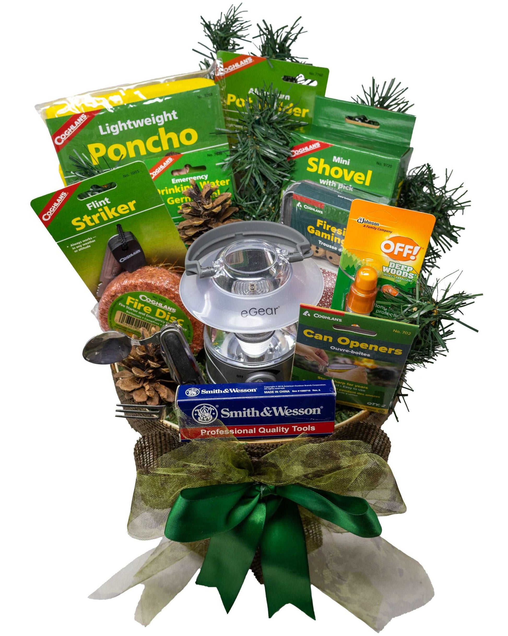 Camping Essentials Gift Basket