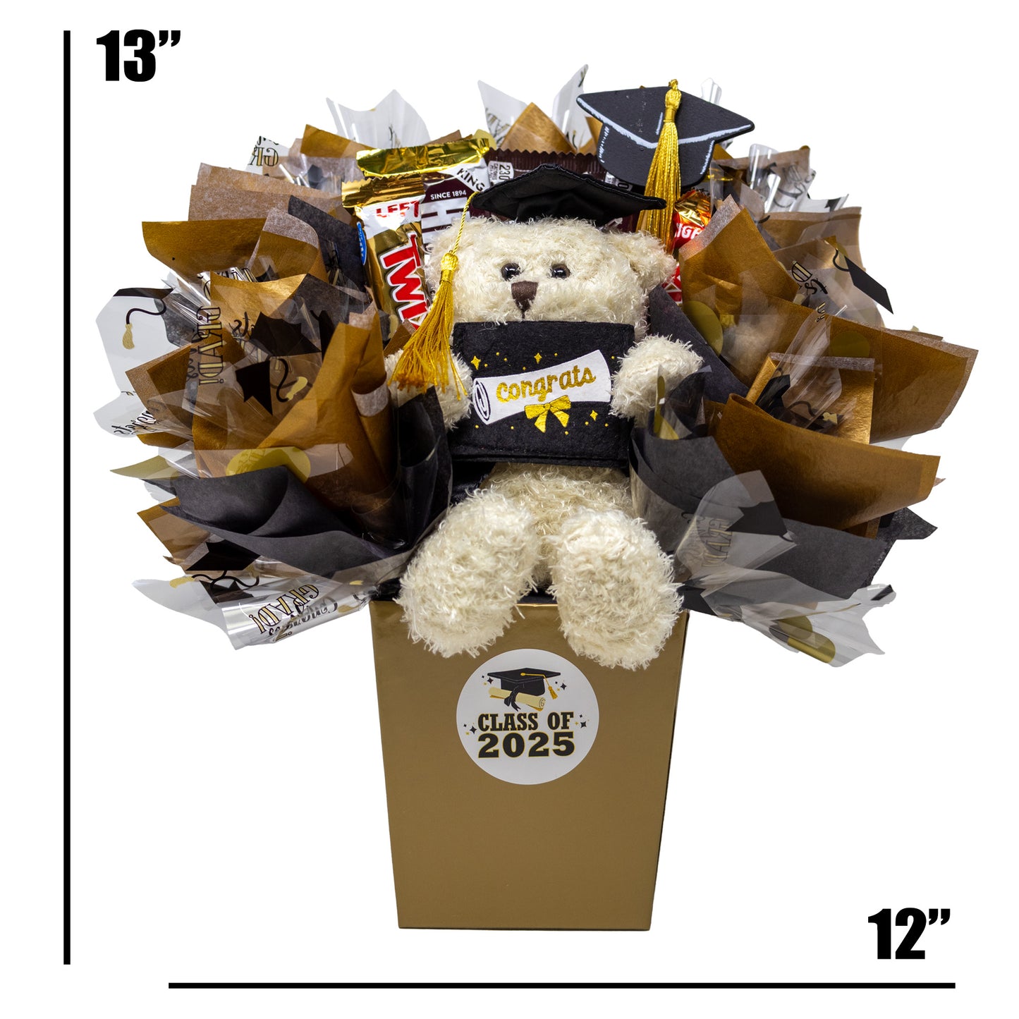 Celebrate the Grad Teddy Bear & Candy Bouquet