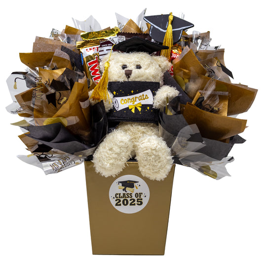Celebrate the Grad Teddy Bear & Candy Bouquet