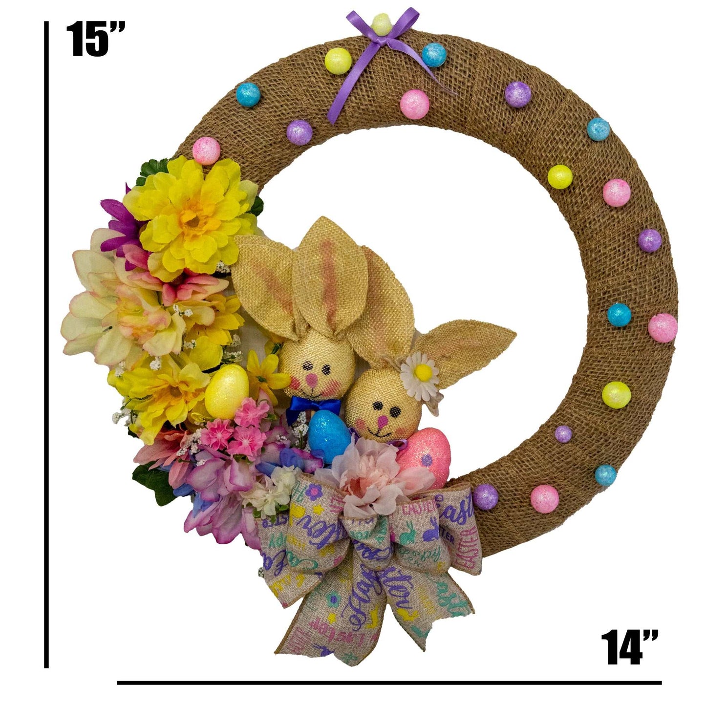 Easter Bunnies Wreath