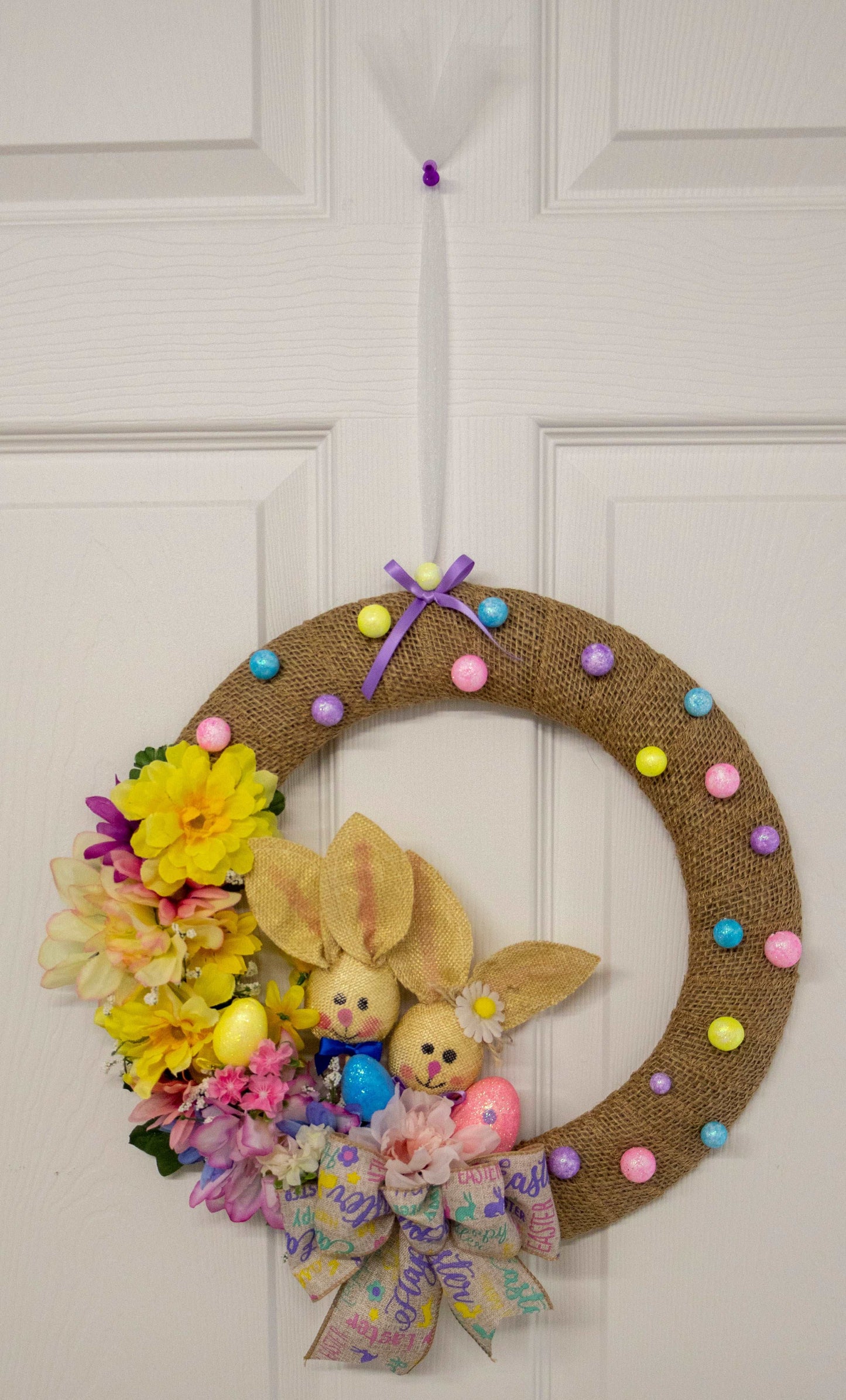 Easter Bunnies Wreath