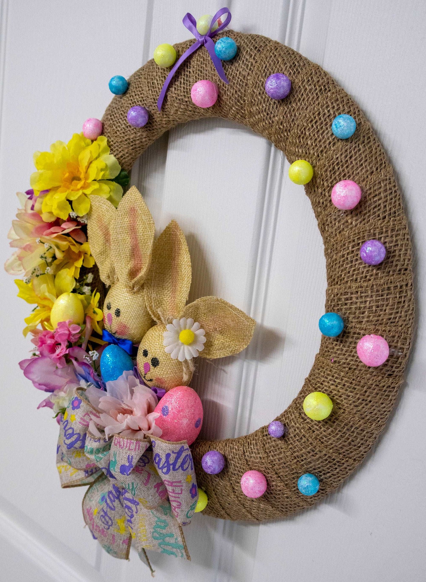 Easter Bunnies Wreath