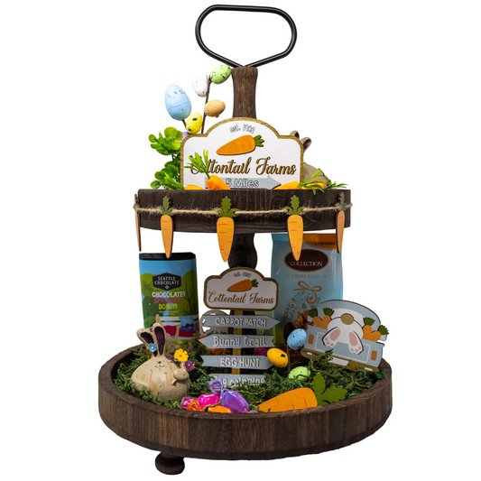 Limited Edition Easter Celebration Decorative Tiered Tray