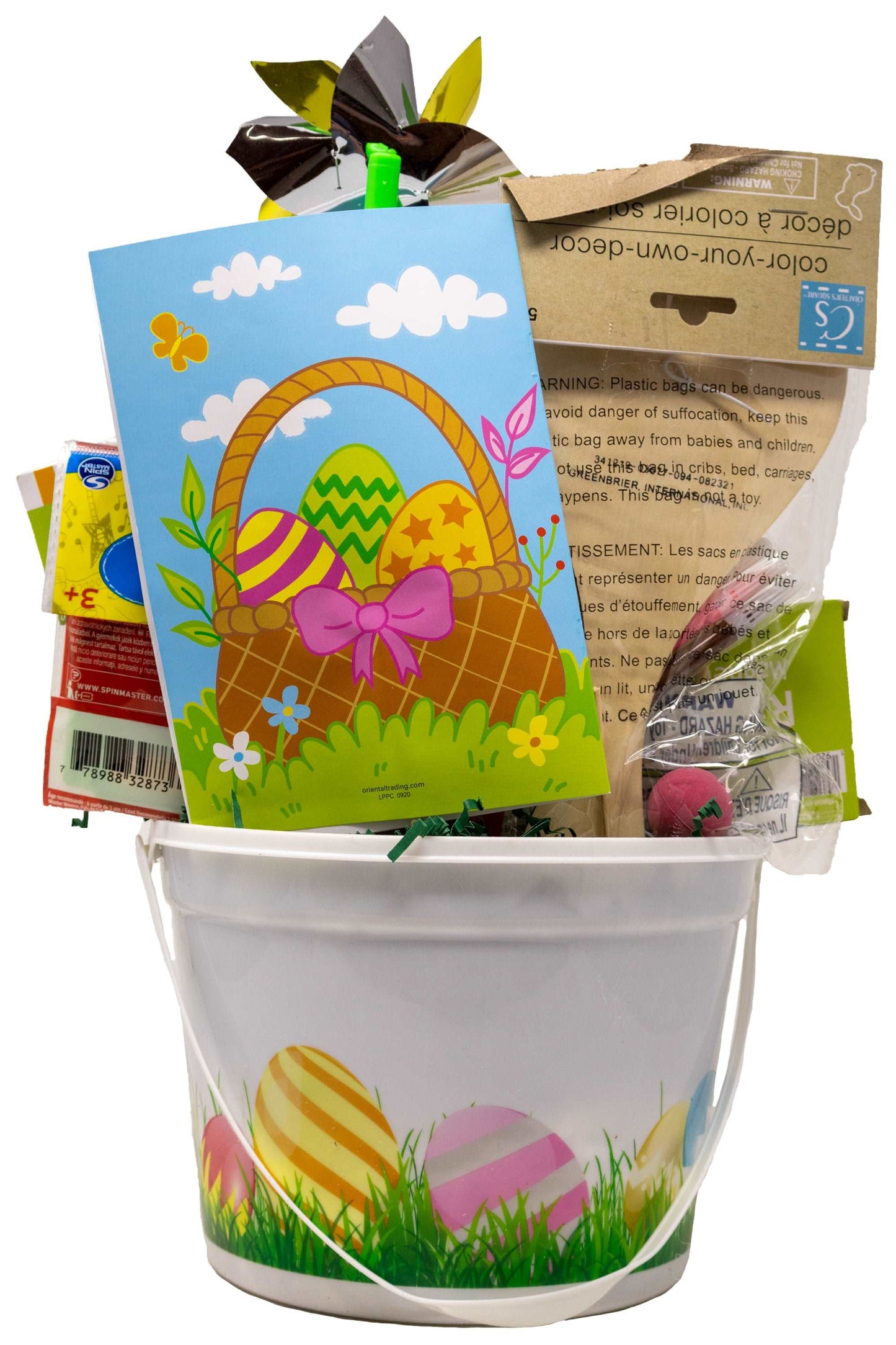 Prefilled Easter Egg Bucket for Kids