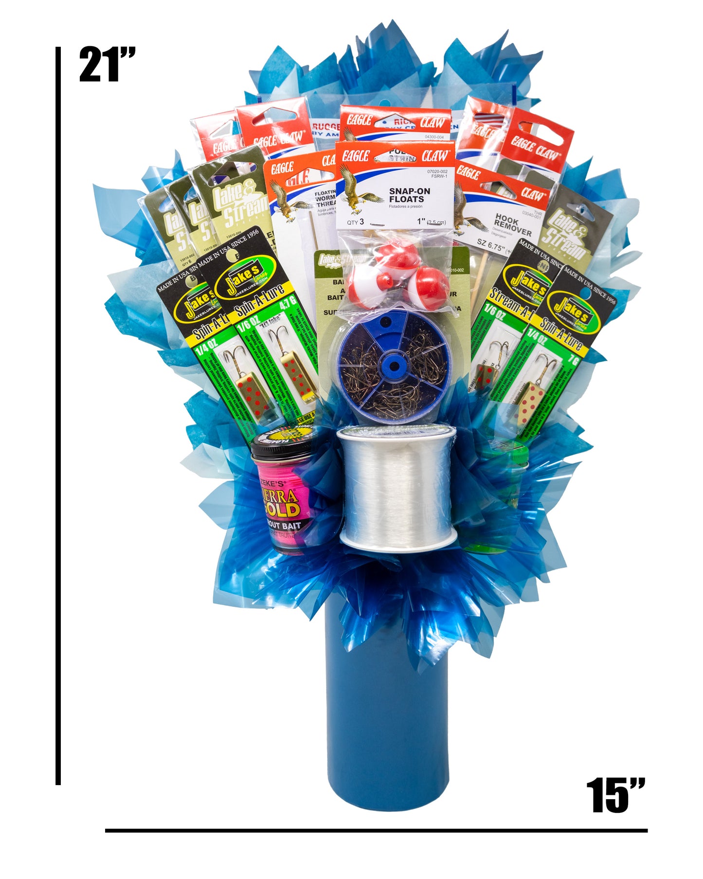 Fishing Gift Bouquet. Great Gift Idea for the Man Who Has Everything