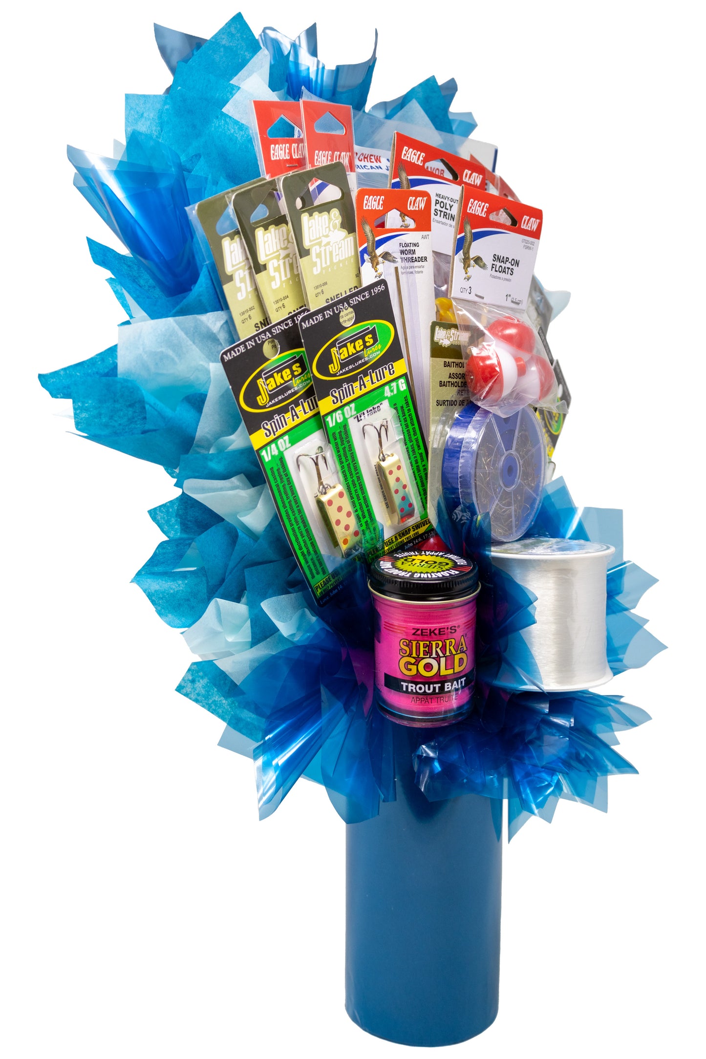 Fishing Gift Bouquet. Great Gift Idea for the Man Who Has Everything