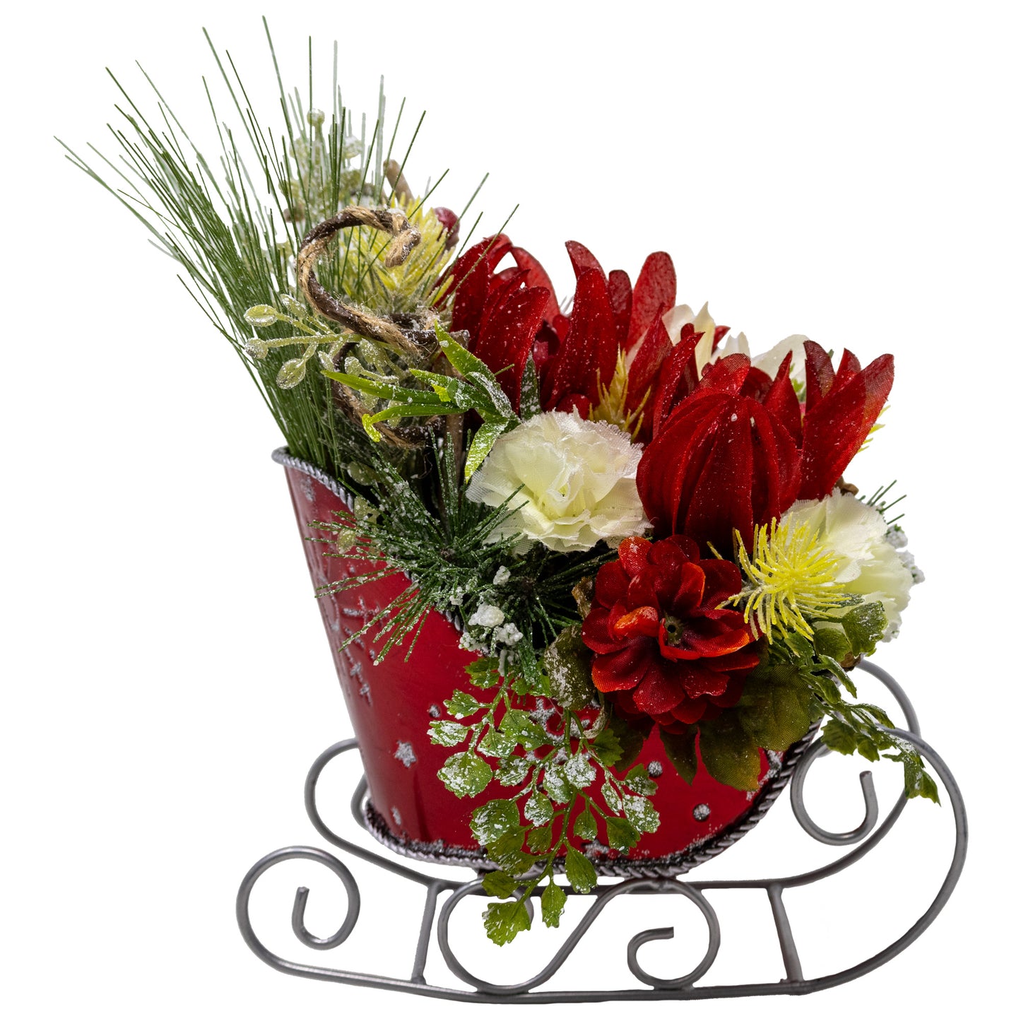 Holiday Sleigh Floral Arrangement