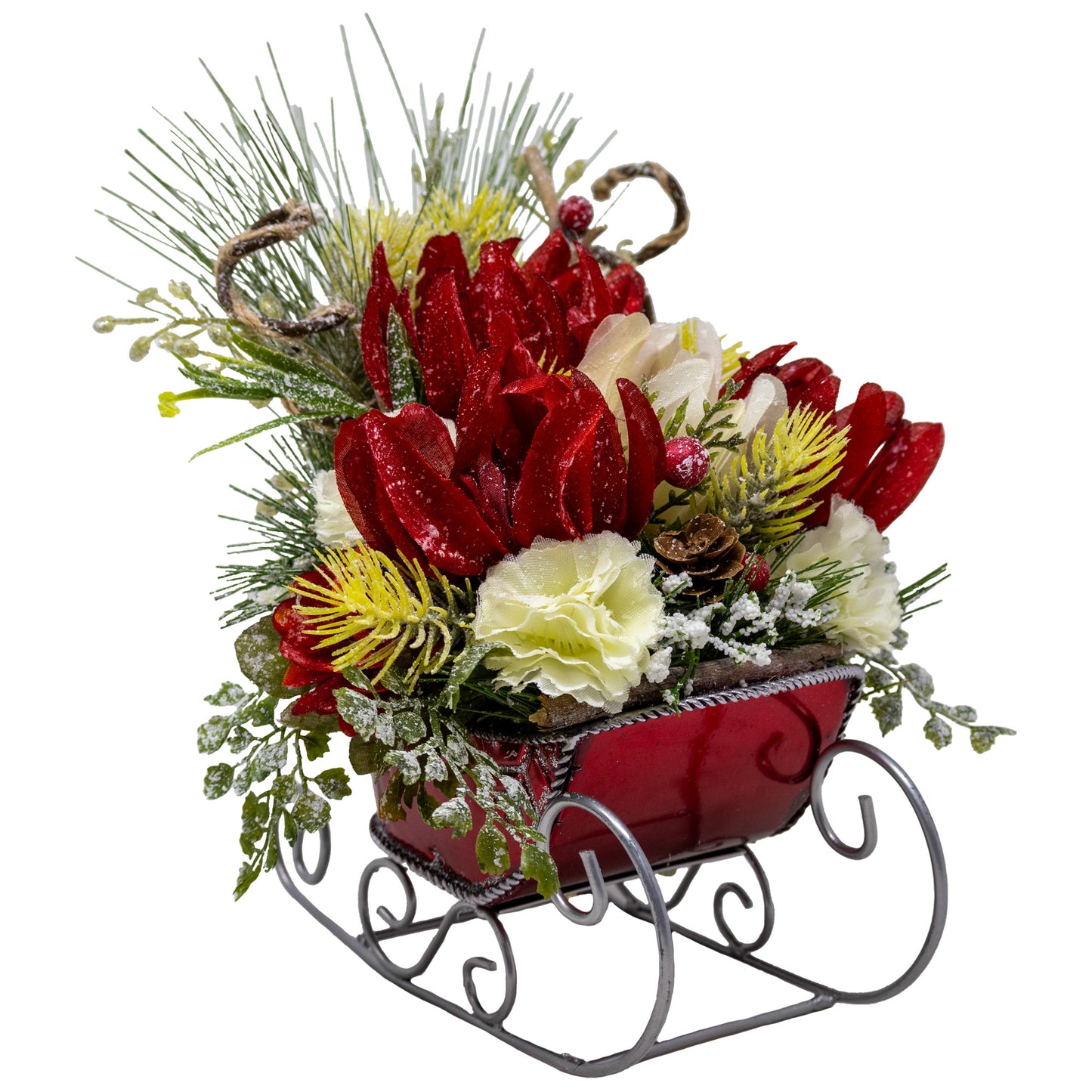 Holiday Sleigh Floral Arrangement