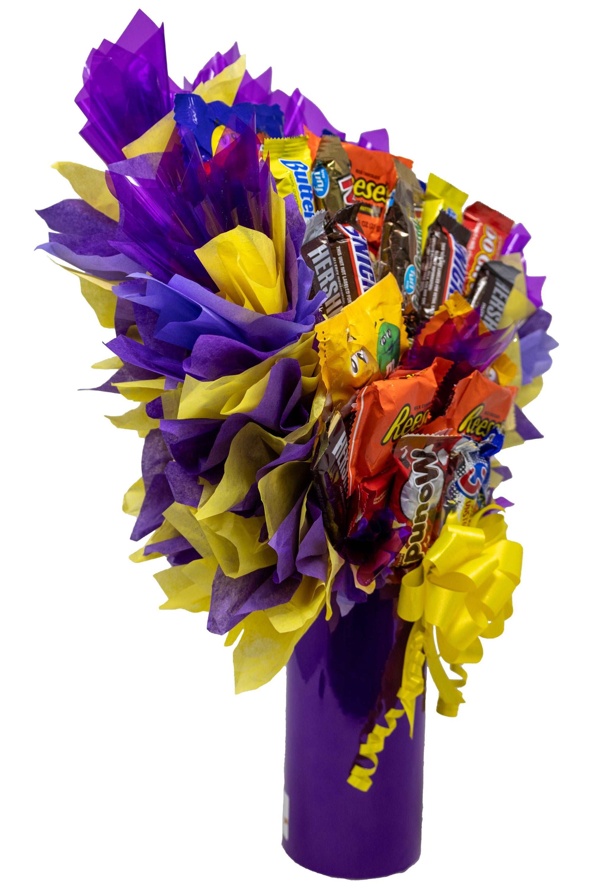 Candy Bouquet Fun-Size Mini Candy Variety Assortment | Personalized Gift Card