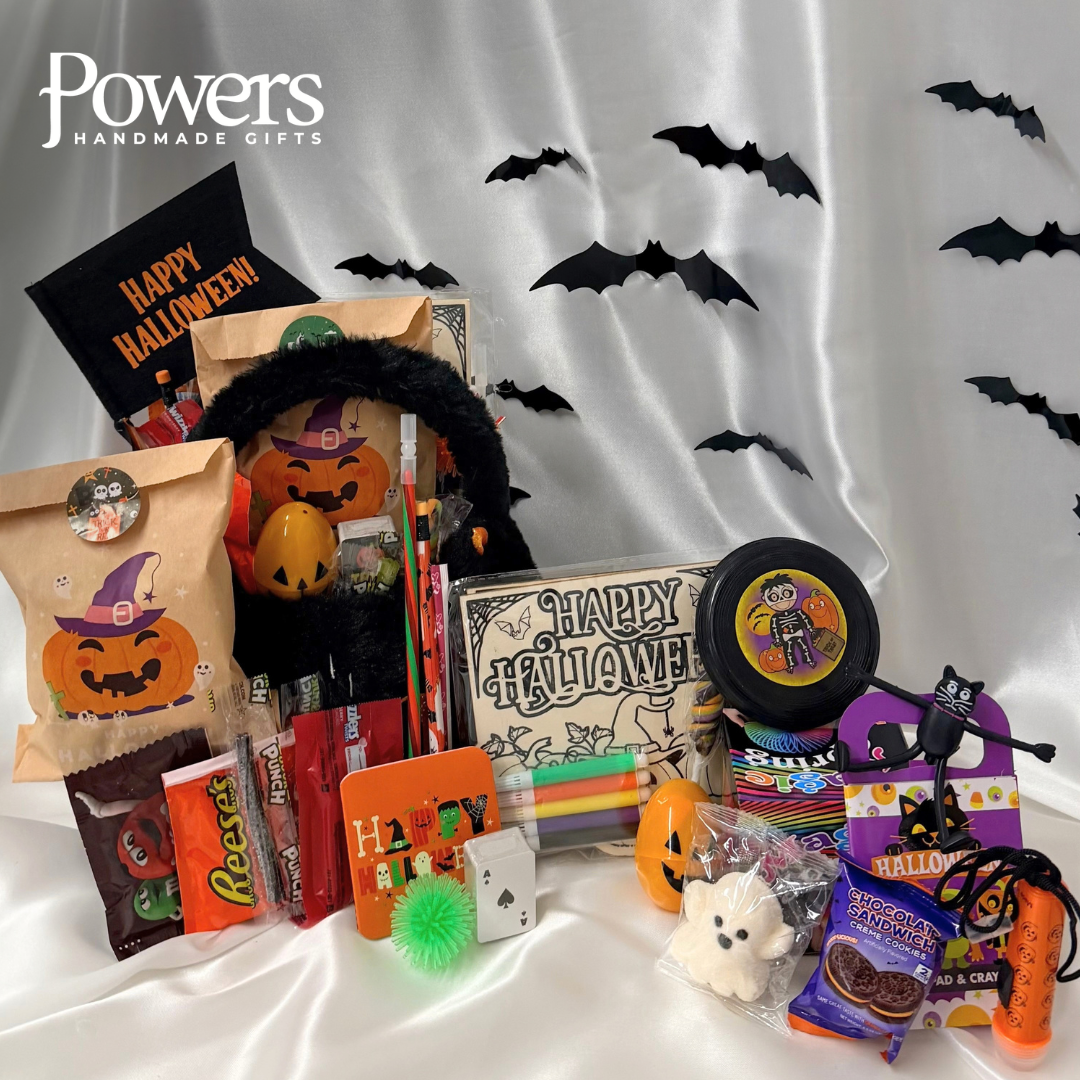Halloween Fuzzy Cat Prefilled Boo Basket