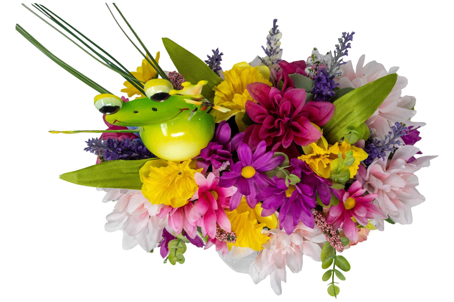 Happy Frog Faux Flower Arrangement