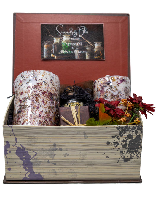 Apothecary Anthology Spa & Candle Set in Book Box