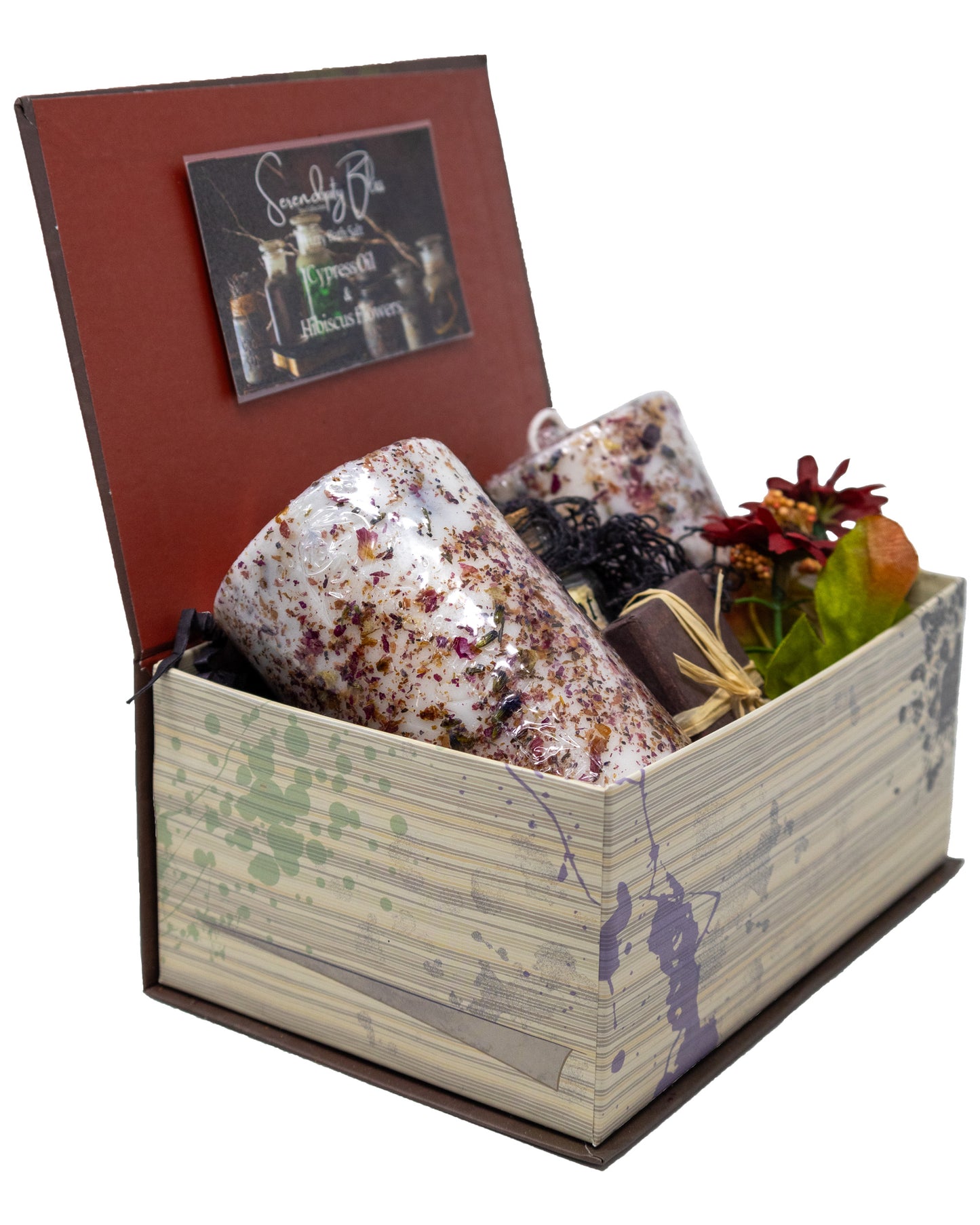 Apothecary Anthology Spa & Candle Set in Book Box