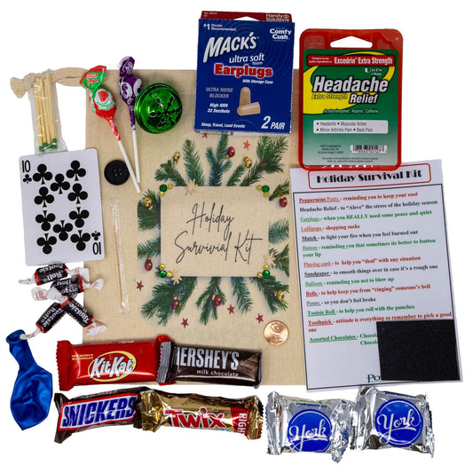 Christmas Holiday Survival Kit | Funny Gag Gift to Help Cope with the Season