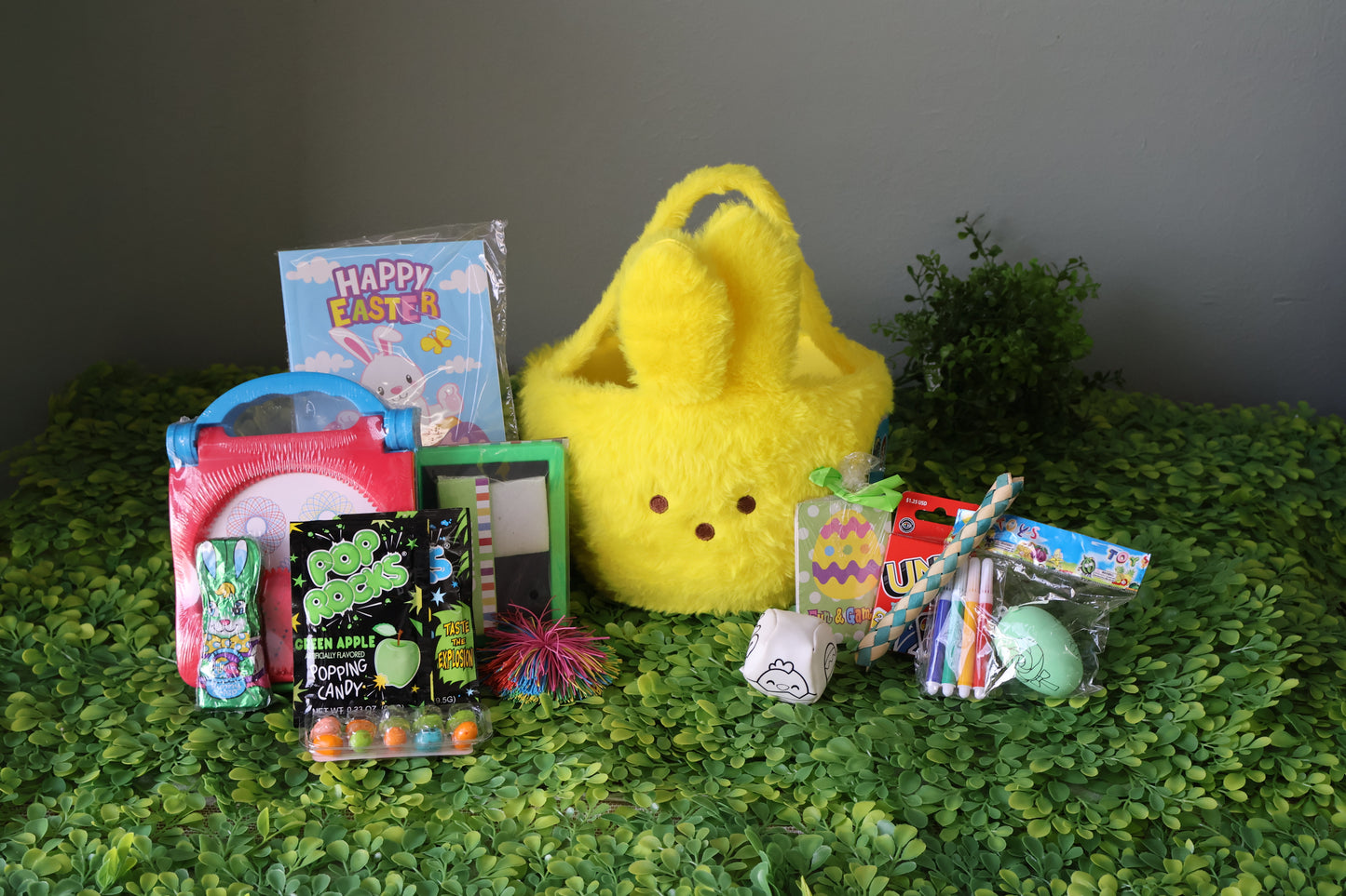 Easter Peeps Yellow Bunny Basket for Kids