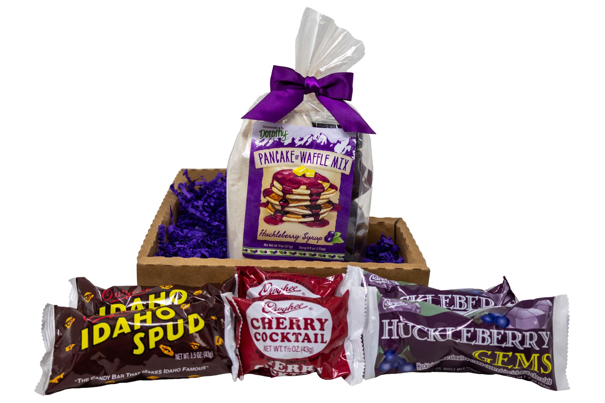 Unique Idaho Food Basket in a Gem State Souvenir Box