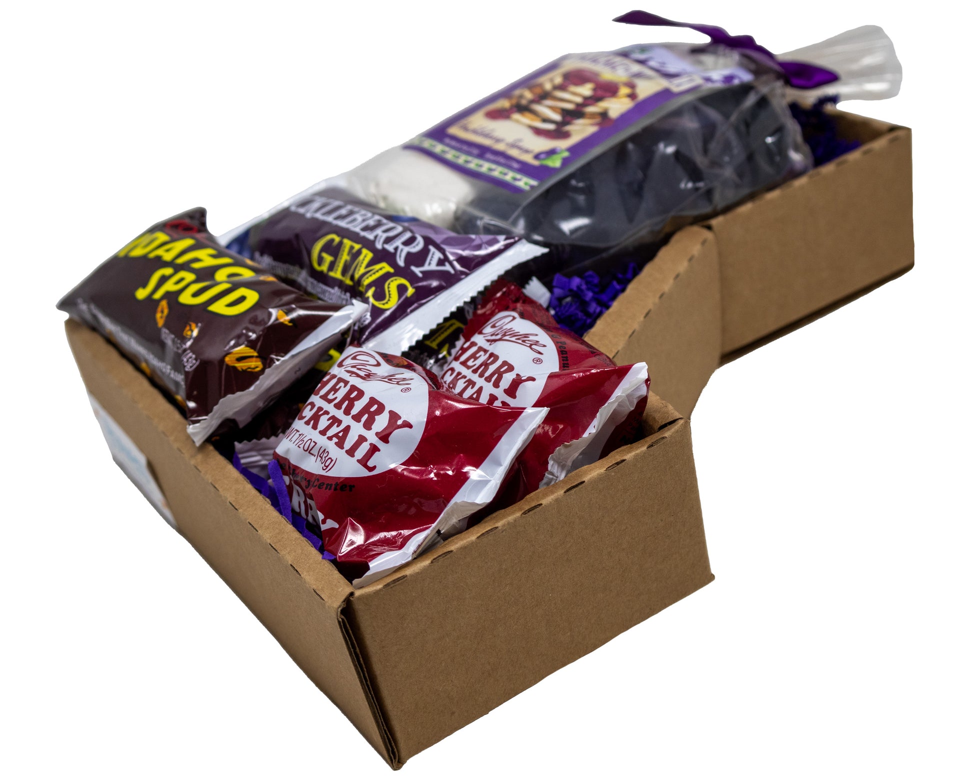 Unique Idaho Food Basket in a Gem State Souvenir Box