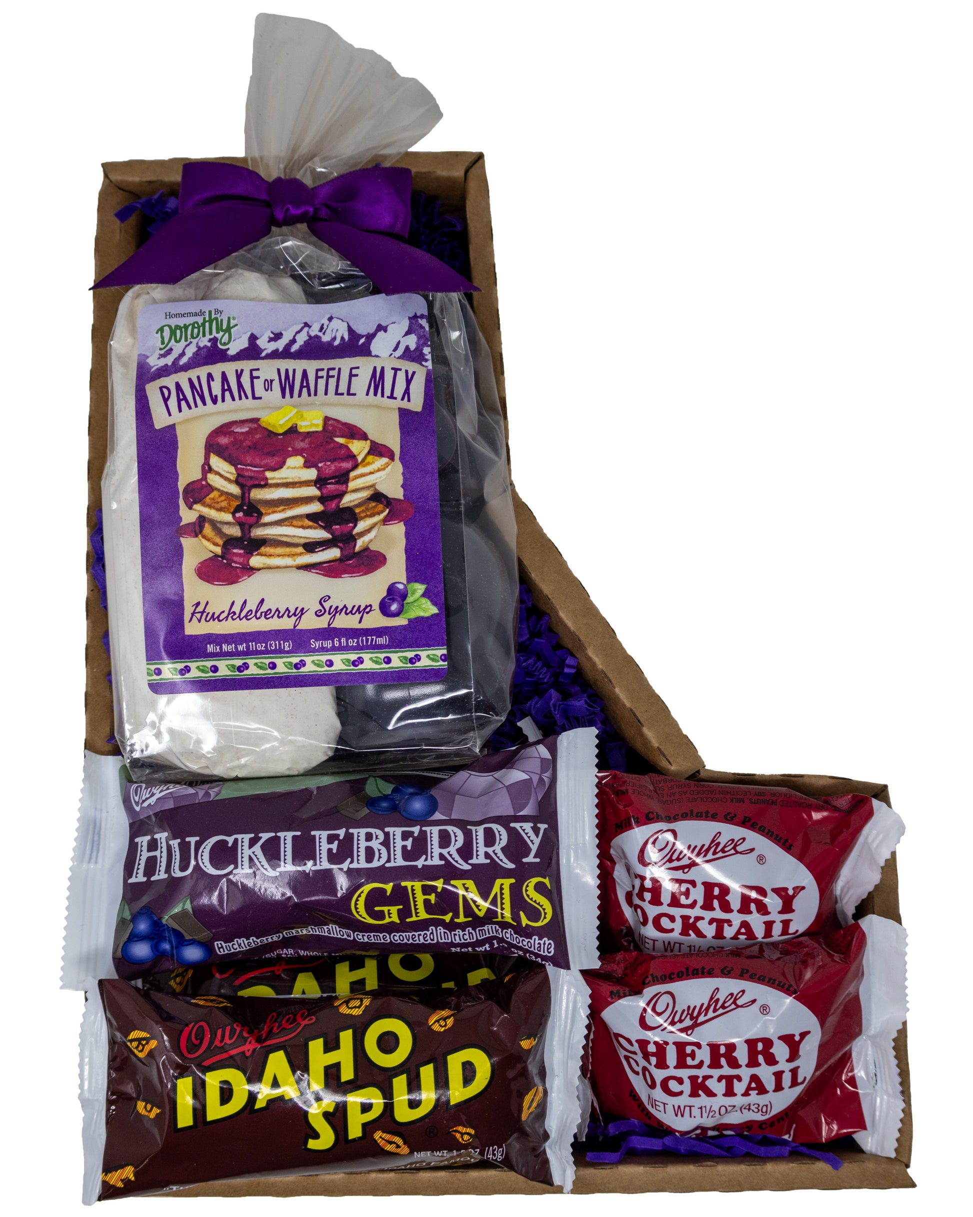 Unique Idaho Food Basket in a Gem State Souvenir Box