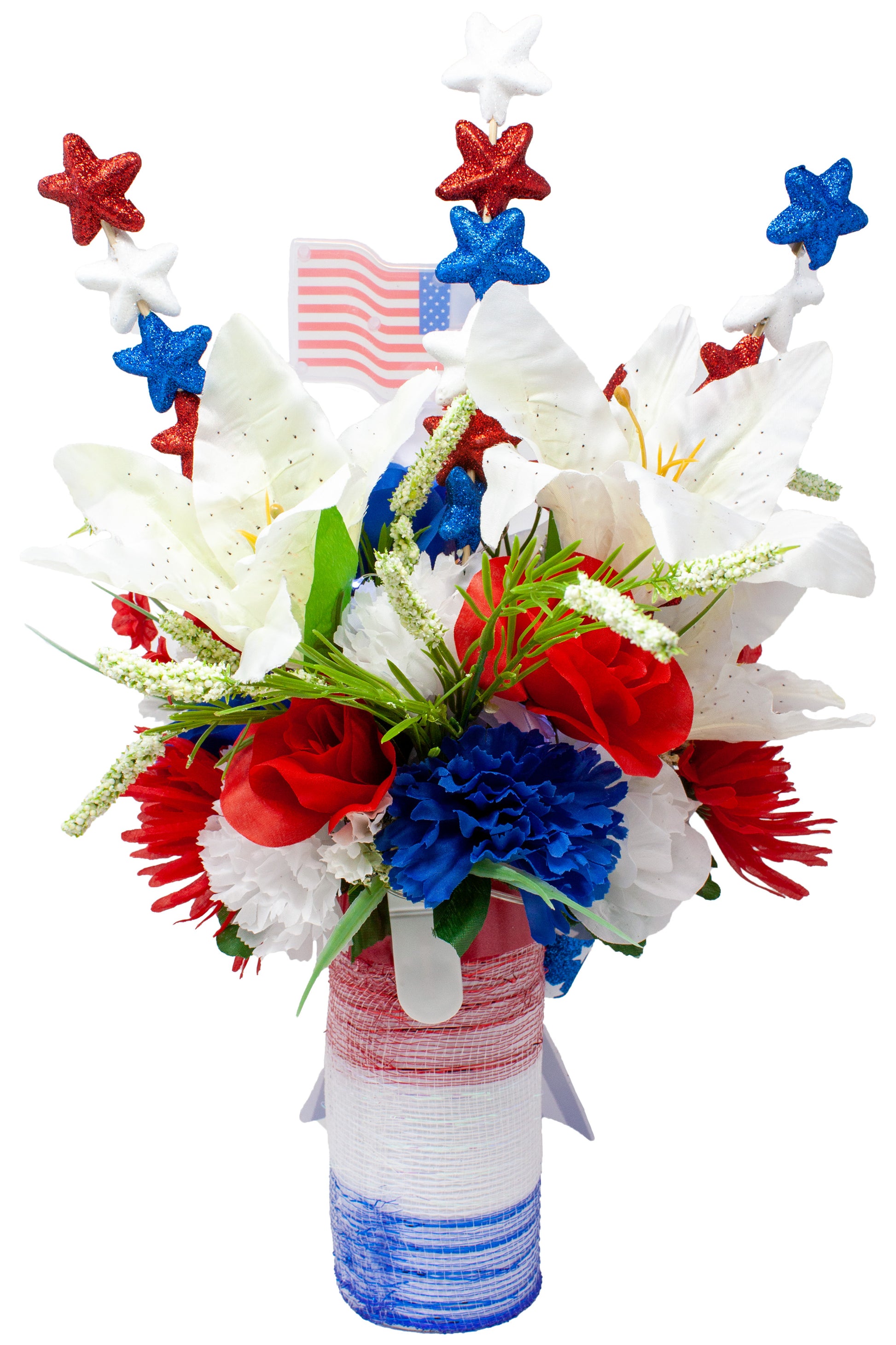 Light Up the Night Patriotic Centerpiece