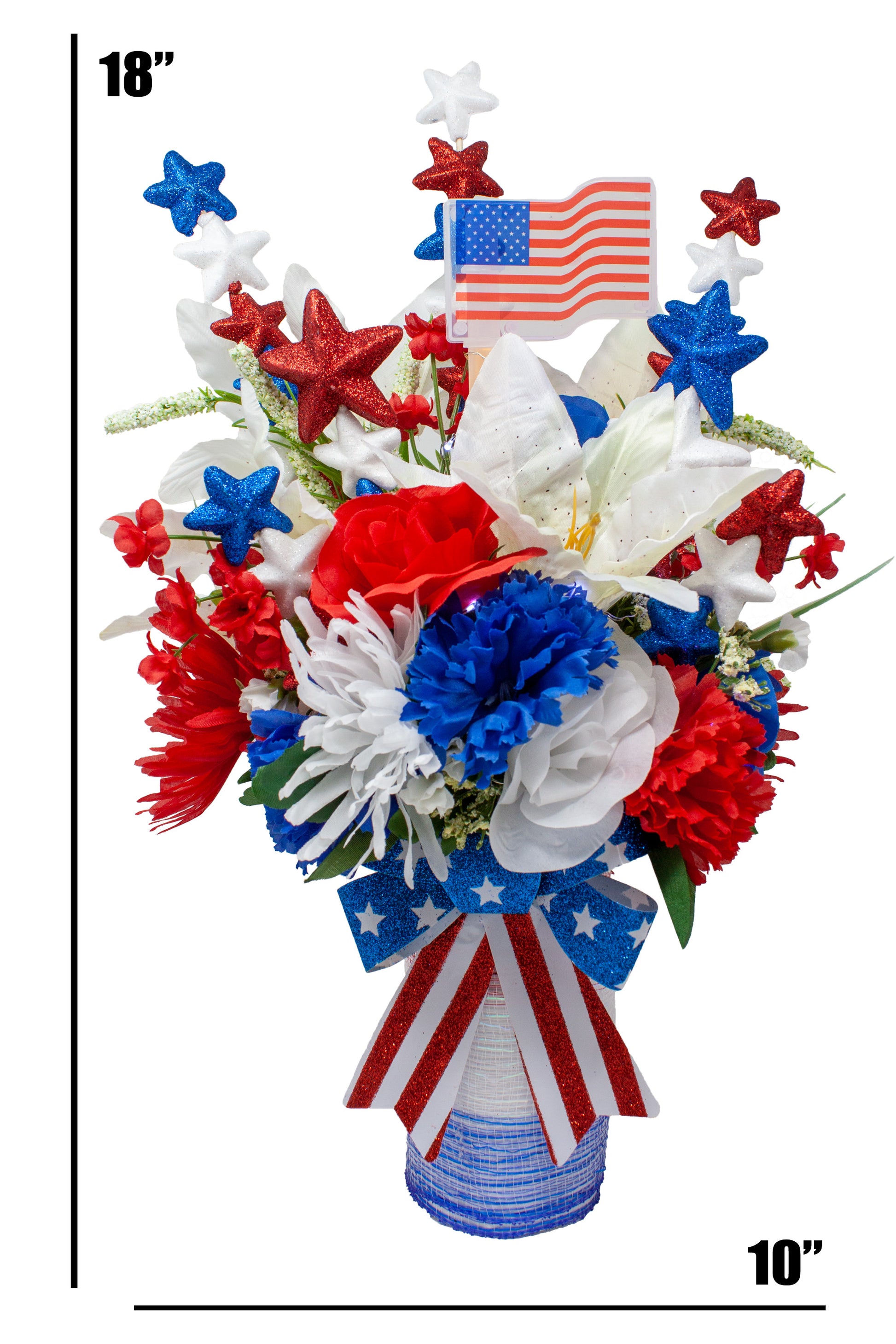 Light Up the Night Patriotic Centerpiece