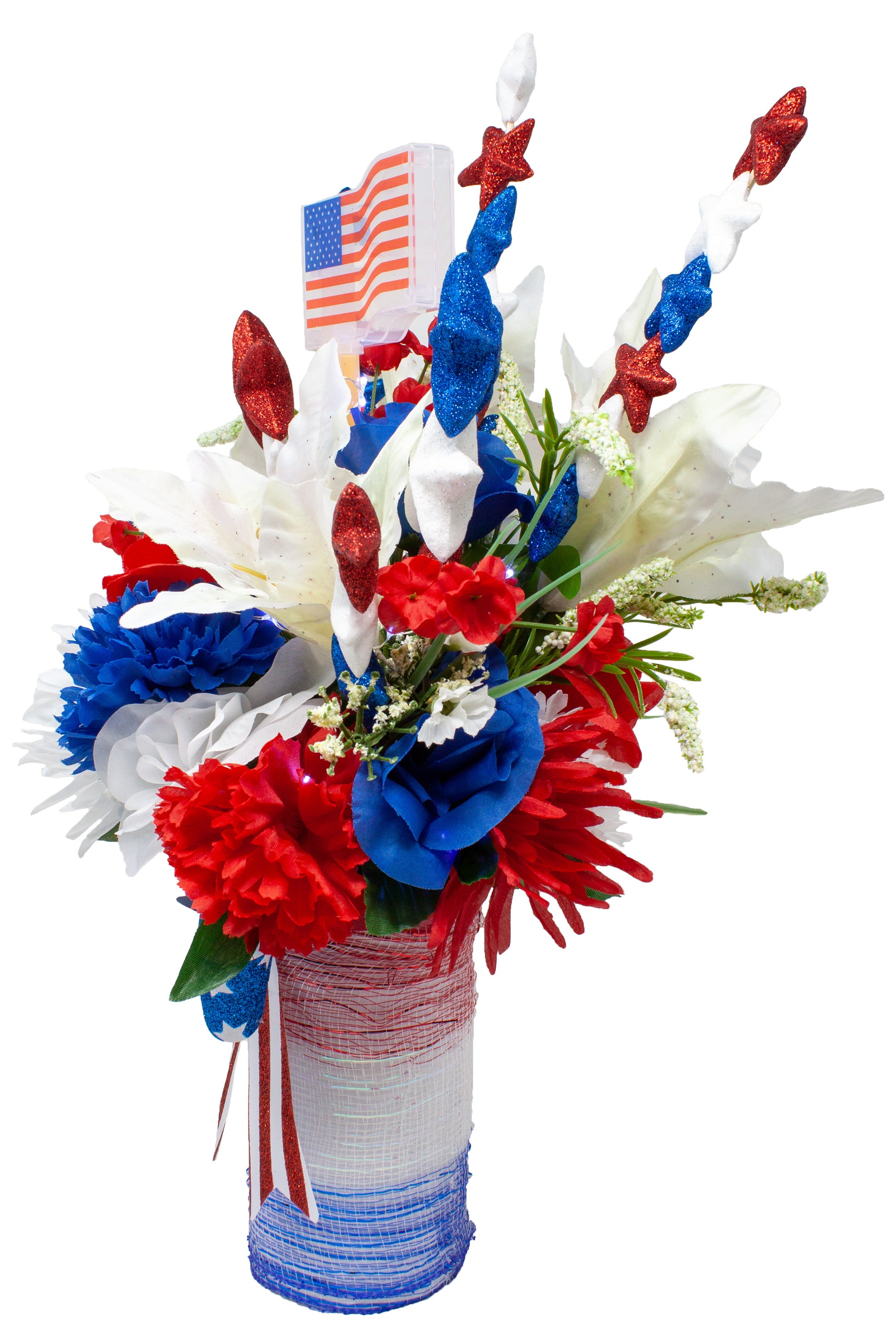 Light Up the Night Patriotic Centerpiece