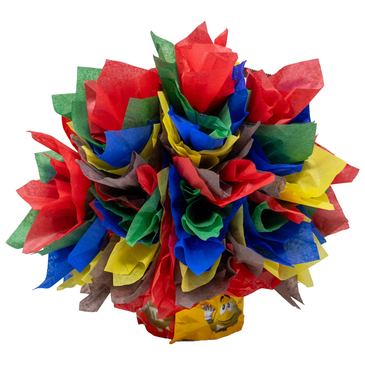 M&M's Chocolate Candy Bouquet Gift with Fun Size Snack Pack