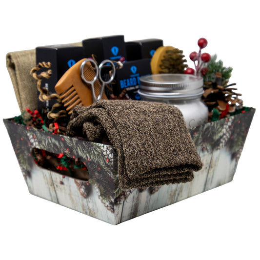 Manly Man Beard and Body Grooming Gift Basket