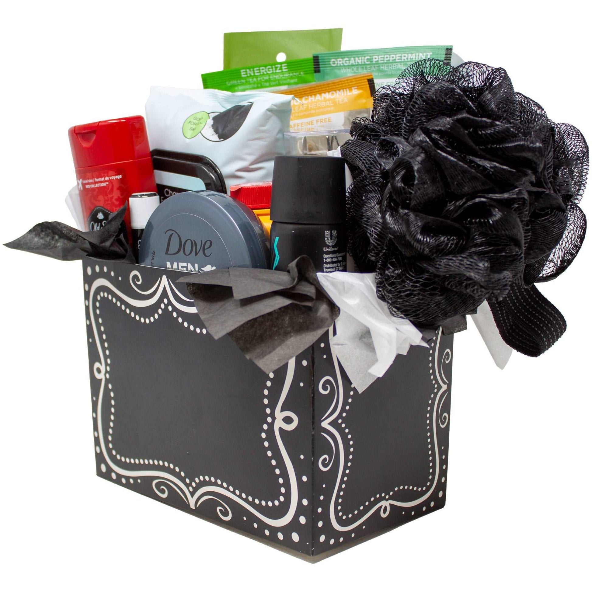Men's Spa Gift Basket for Relaxation and Stress-Relief