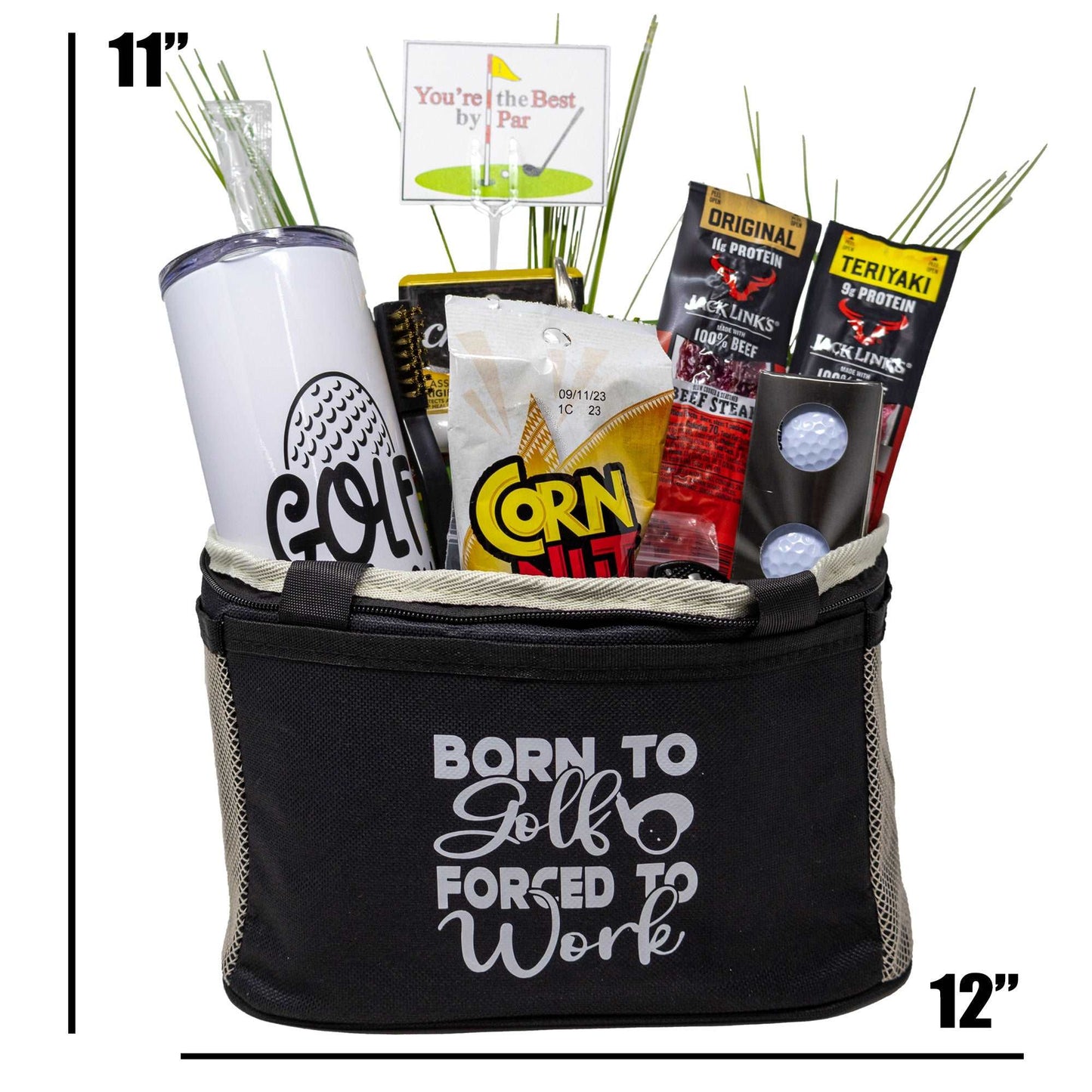 Born to Golf Forced to Work Golfer Gift Basket