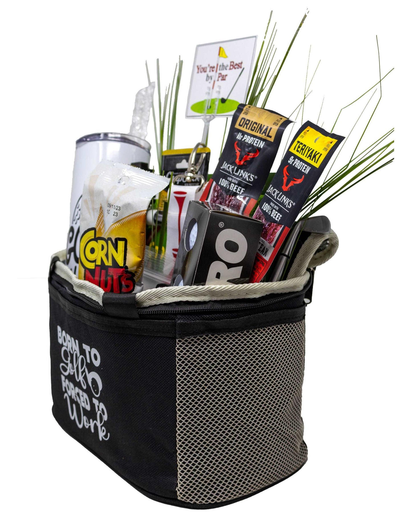 Born to Golf Forced to Work Golfer Gift Basket