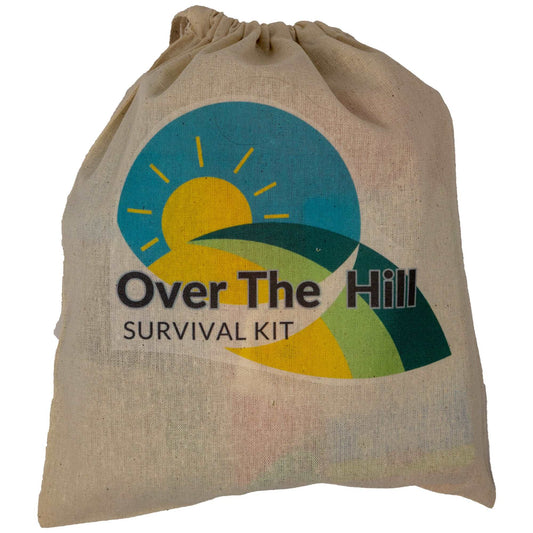 Over the Hill Funny Survival Kit Gag Gifts | Personalized and Delivered
