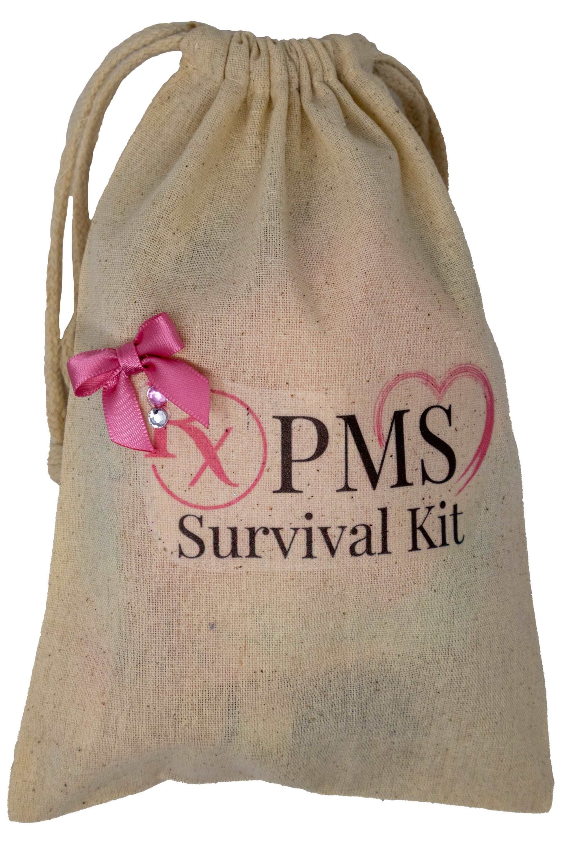 PMS Survival Kit for Shark Week Relief. Funny Comfort Care Package