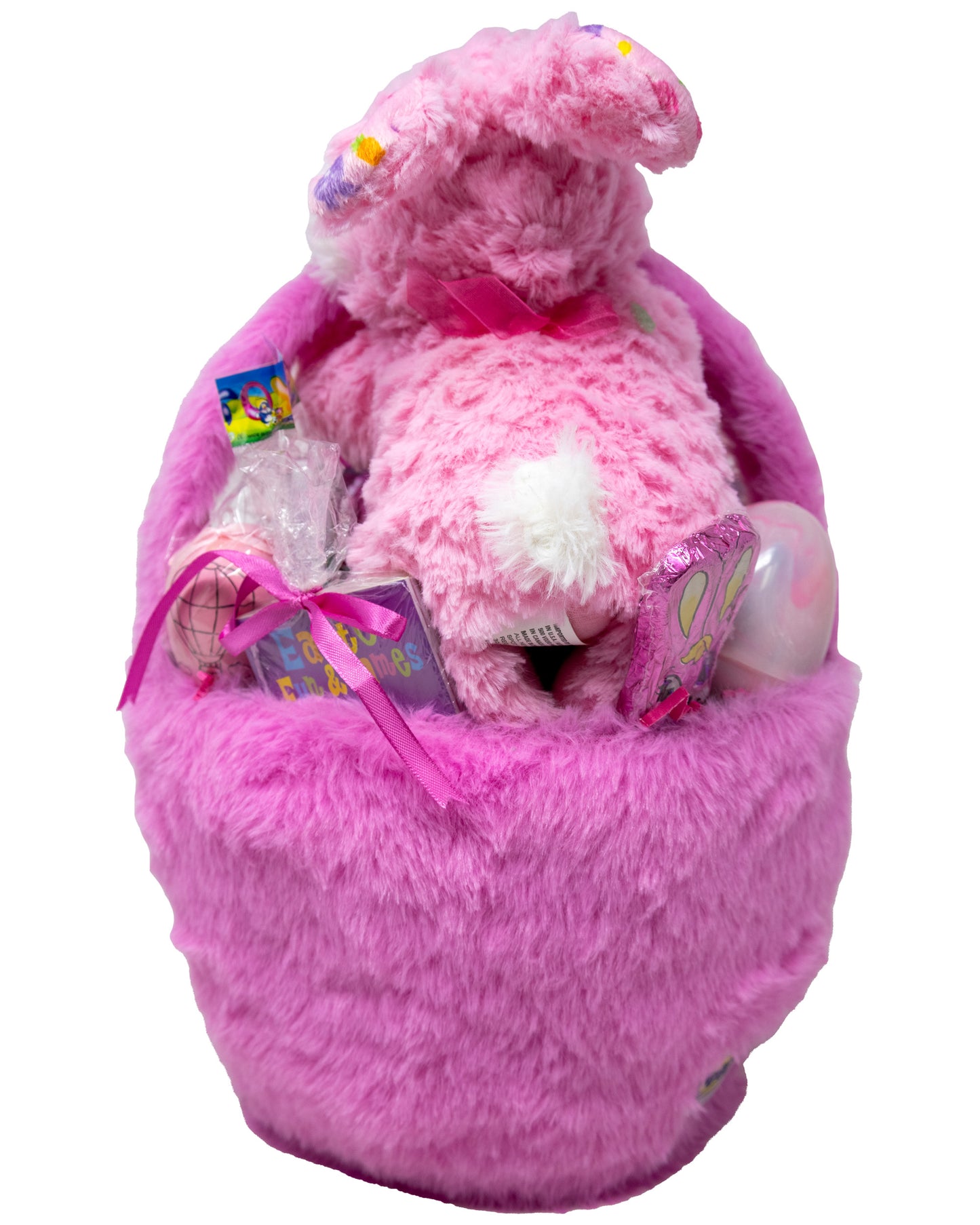 Easter Peeps Pink Bunny Basket for Kids