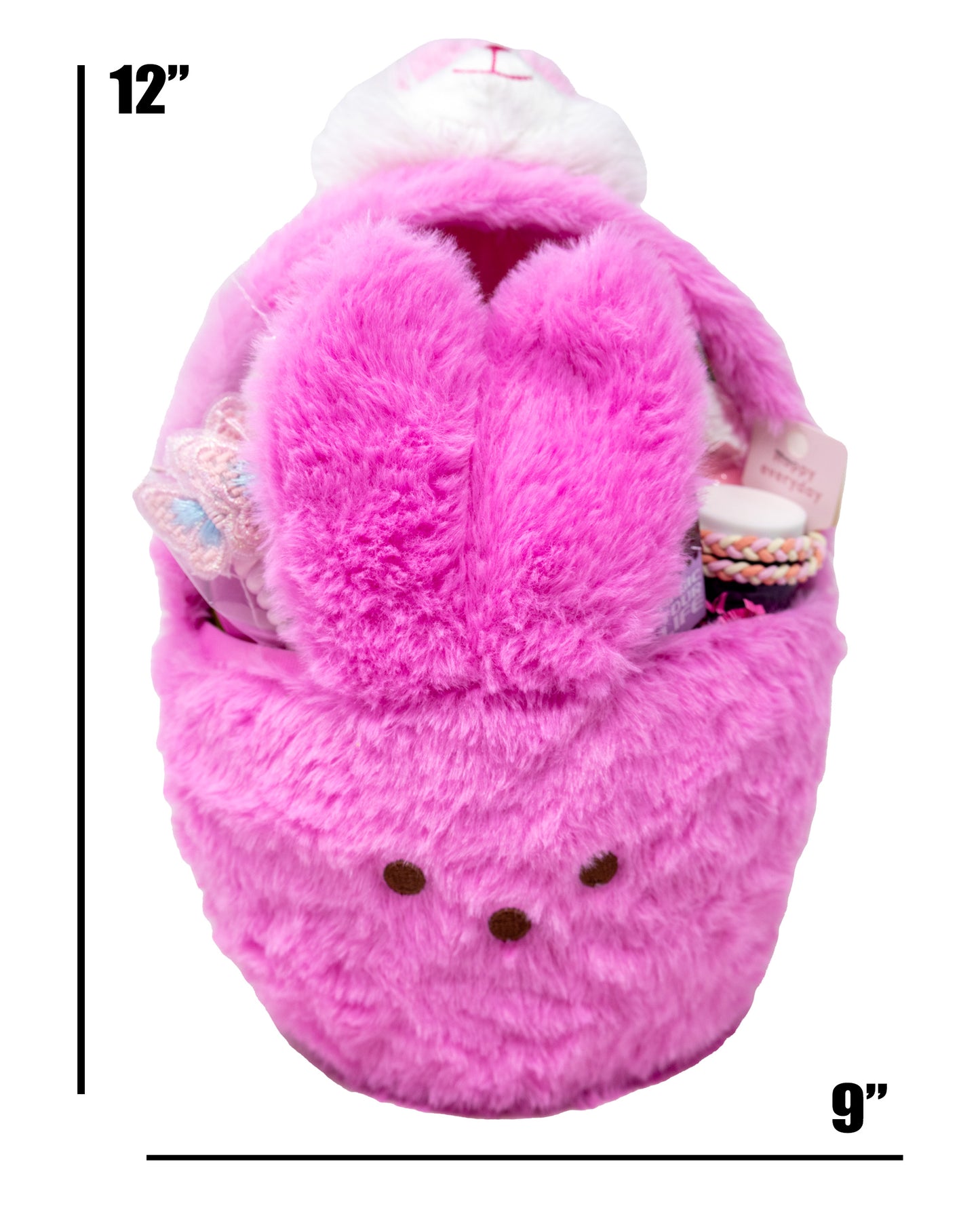Easter Peeps Pink Bunny Basket for Kids
