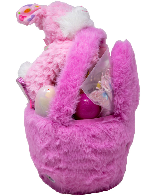 Easter Peeps Pink Bunny Basket for Kids
