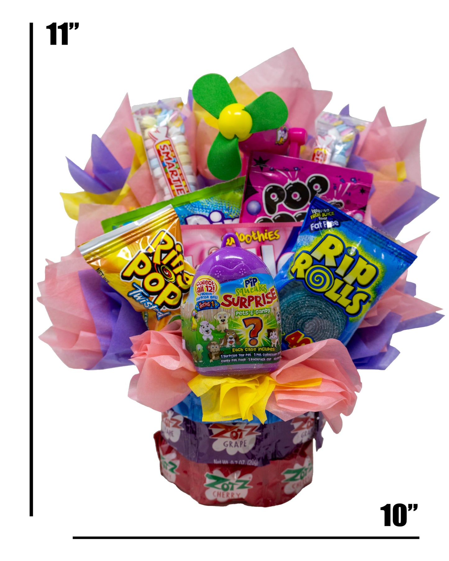Super Cute Candy Bouquet for Girls Creatively Crafted with Name Brand Candies