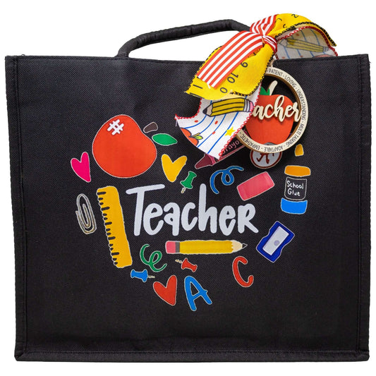 Teacher Canvas Tote Gift Set with Clutch