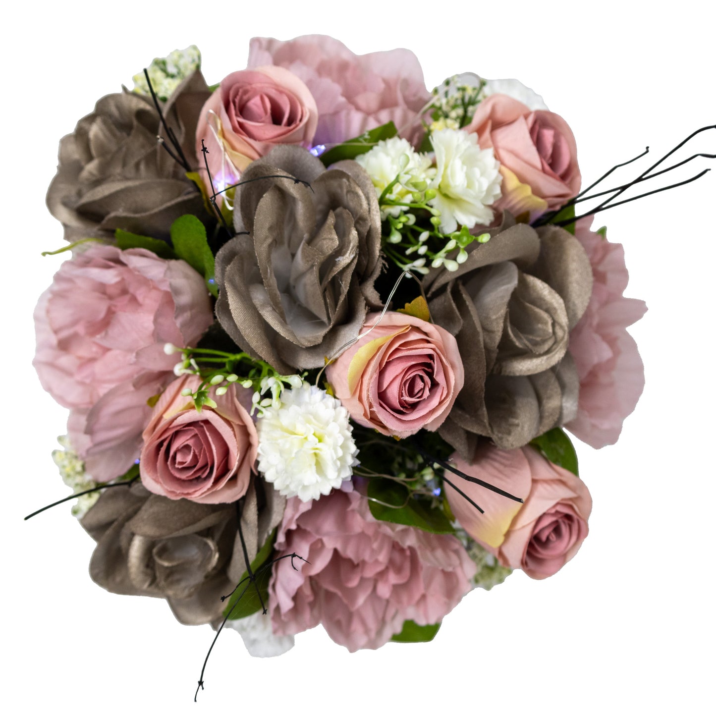 Grow Old With Me Floral Arrangement with Fairy Lights