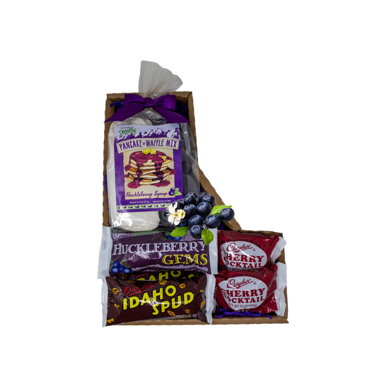 Unique Idaho Food Basket in a Gem State Souvenir Box