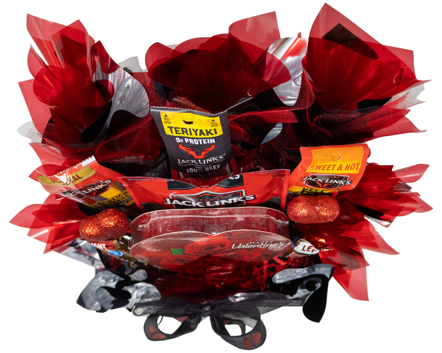 Valentine's Jerky and Chocolate Bouquet for Him