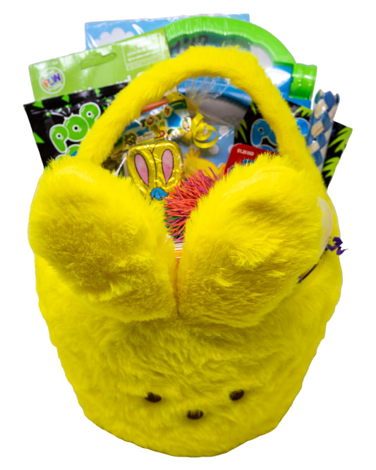Easter Peeps Yellow Bunny Basket for Kids