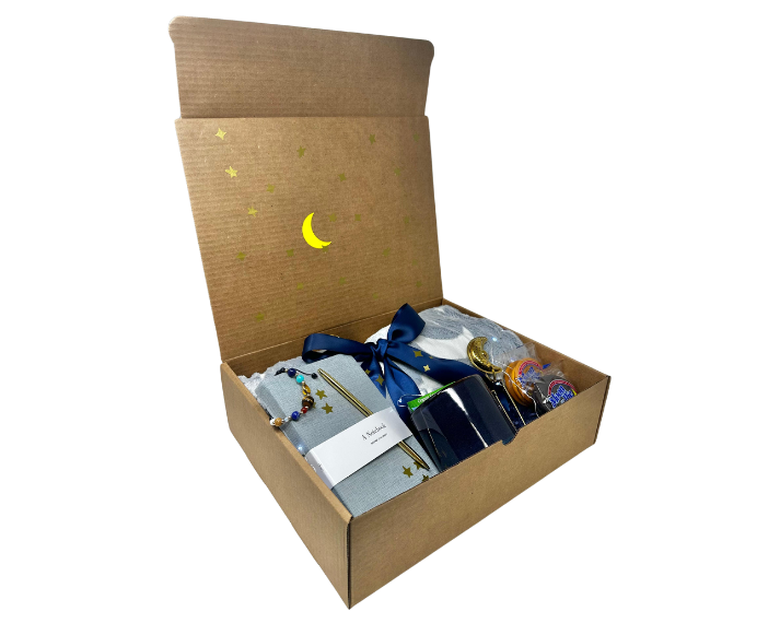 Cozy(Glow In The Dark) Blanket Gift Set Box Moon and Stars Theme
