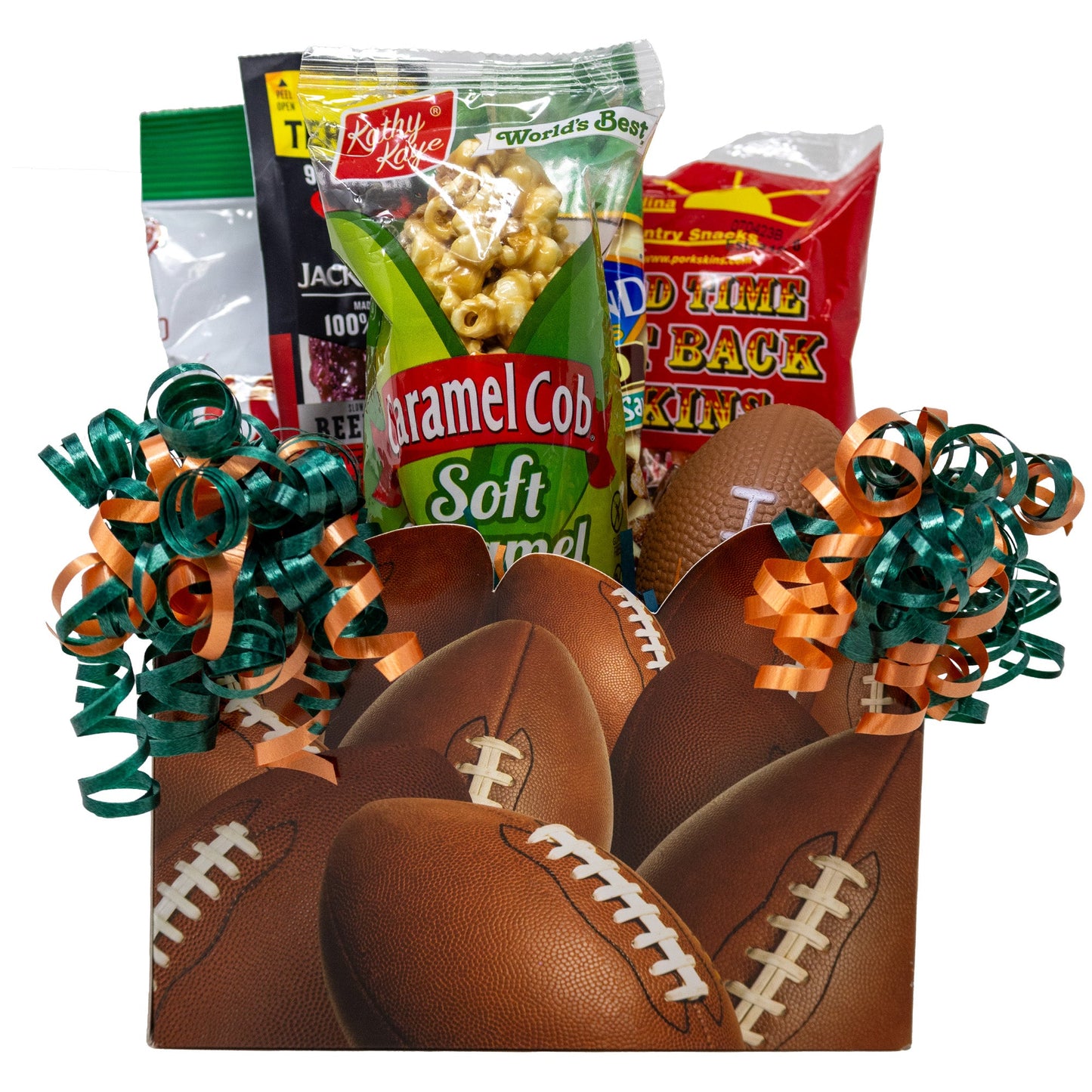 NFL Football Kickoff Snack Box Custom Team Colors for: Seahawks, Chiefs, Packers, Dolphins, Patriots, Raiders,Eagles, Cowboys, Vikings
