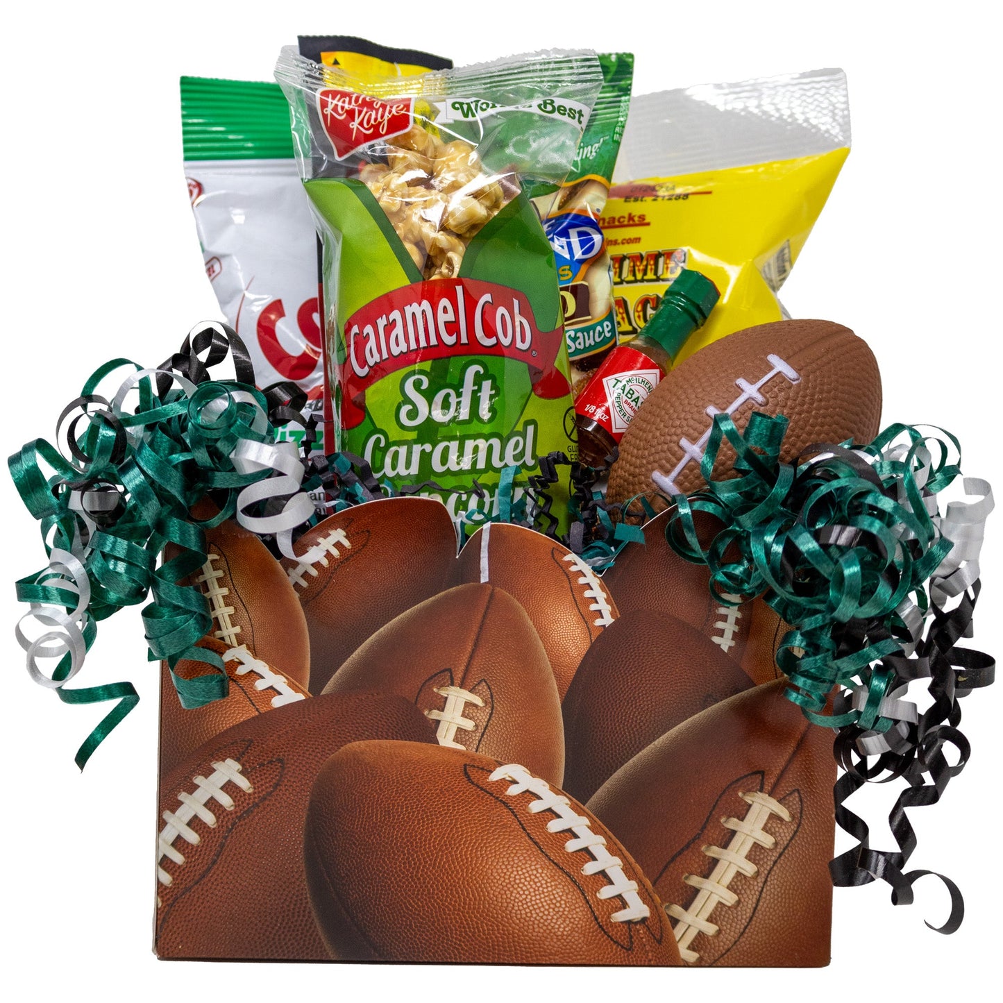 NFL Football Kickoff Snack Box Custom Team Colors for: Seahawks, Chiefs, Packers, Dolphins, Patriots, Raiders,Eagles, Cowboys, Vikings